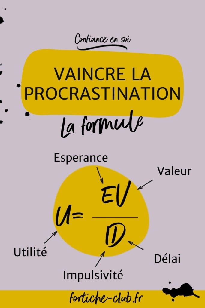 Infographie des causes de la procrastination et leurs solutions