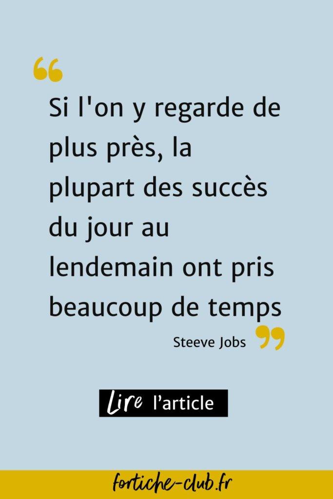 Citation sur la motivation au travail de Steeve Jobs