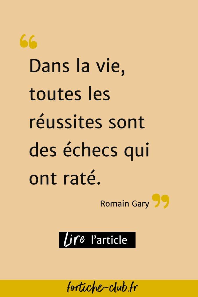 Citation sur la satisfaction au travail de Romain Gary